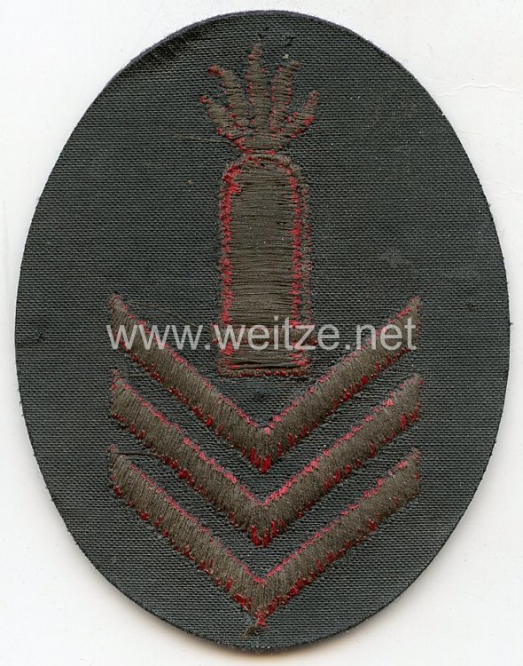 Kriegsmarine Ärmelabzeichen Sonderausbildung Geschützführer für schwere Artillerie der Schiffe (GF I) Bild 2