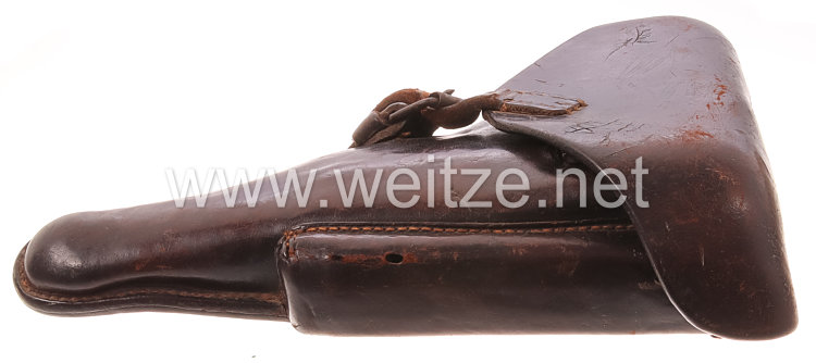 Württemberg 1. Weltkrieg Pistolentasche für die P08 für einen Offizier in einen Infanterie-Regiment des XIII. Armeekorps Bild 2