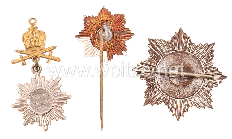 Preußen 3 Zivilabzeichen für ehemalige Angehörige der Preußischen Garde-Regimenter Bild 2