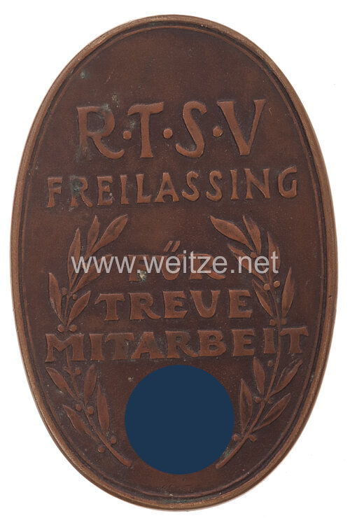 Reichsbahn-Turn- und Sportverein Freilassing - Medaille für treue Mitarbeit 1936 Bild 2