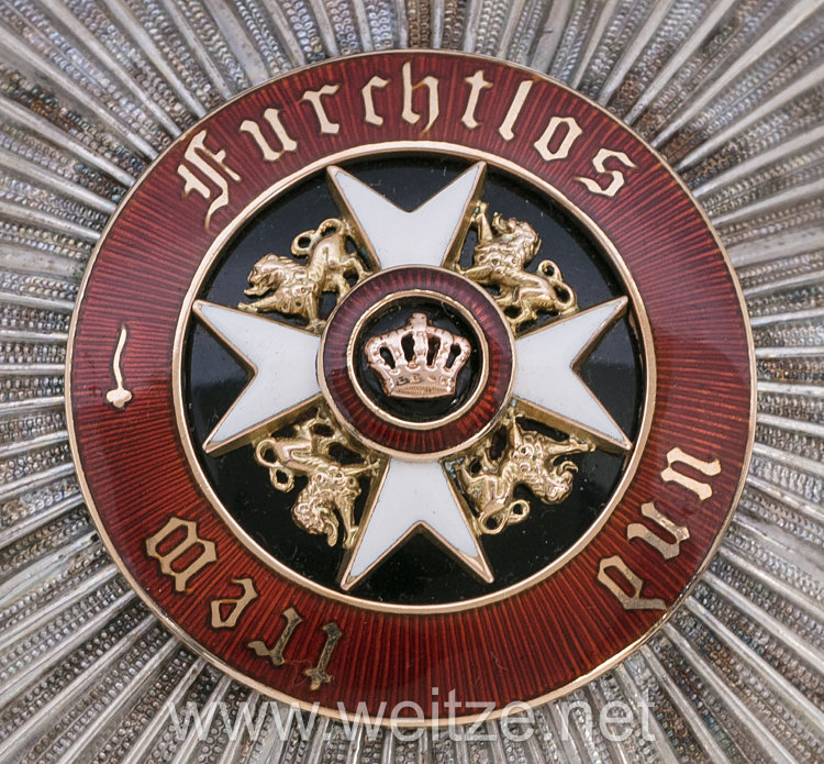 Württemberg Orden der Württembergischen Krone Bruststern zum Großkreuz  Bild 2