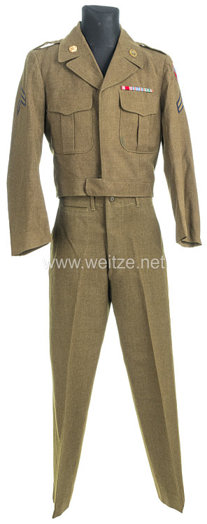 USA Occupation of Austria: Ike Jacket and Trousers for a Corporal with the Headquarters U.S. Forces Austria Bild 2