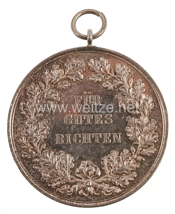 Sachsen Königreich Friedrich-August 1904-1918 große silberne Schießmedaille Artillerie "Für Gutes Richten" Bild 2