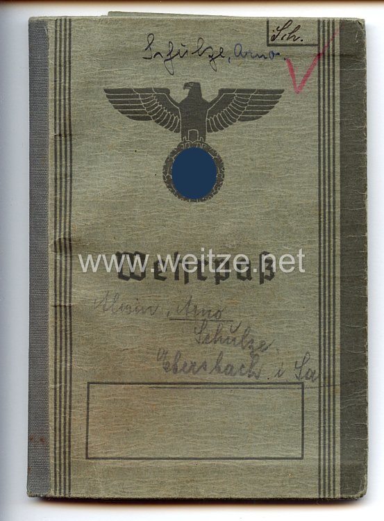 Heer - Dokumentengruppe für einen späteren Obergefreiten der 2./4.Rgt. " Brandenburg ", der 1944 in Kroatien gefallen ist. Bild 2