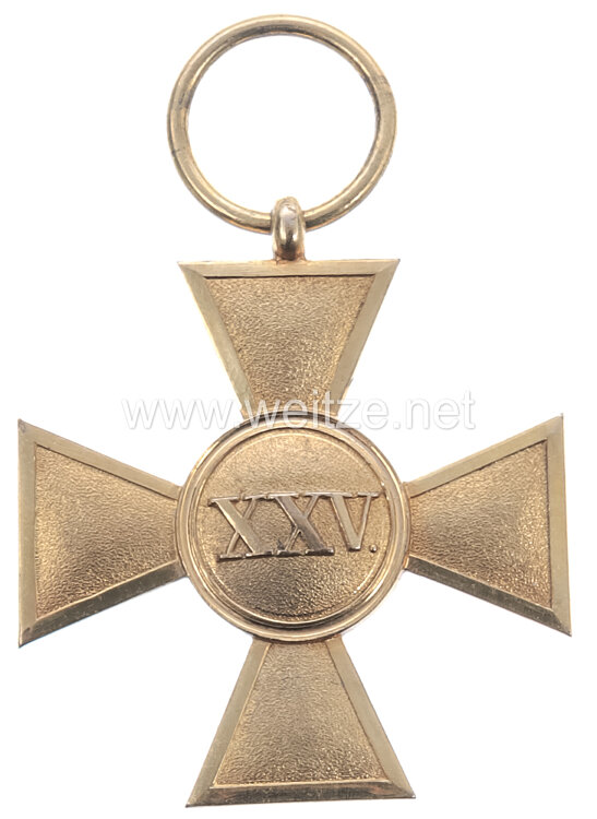 Preußen Dienstauszeichnung für Offiziere Kreuz 1. Klasse für XXV Jahre Bild 2