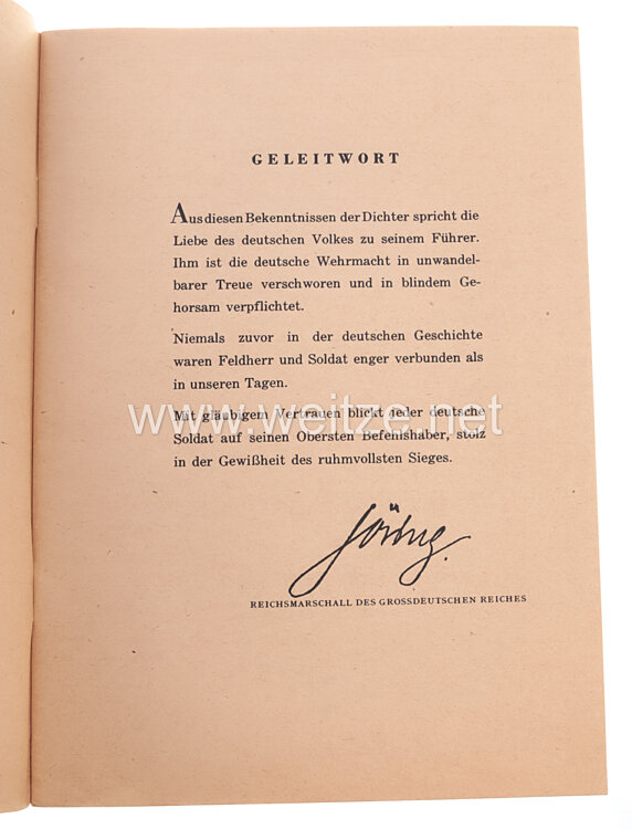 Dem Führer - Worte Deutscher Dichter - Zum Geburtstag des Führers 1941, Bild 2