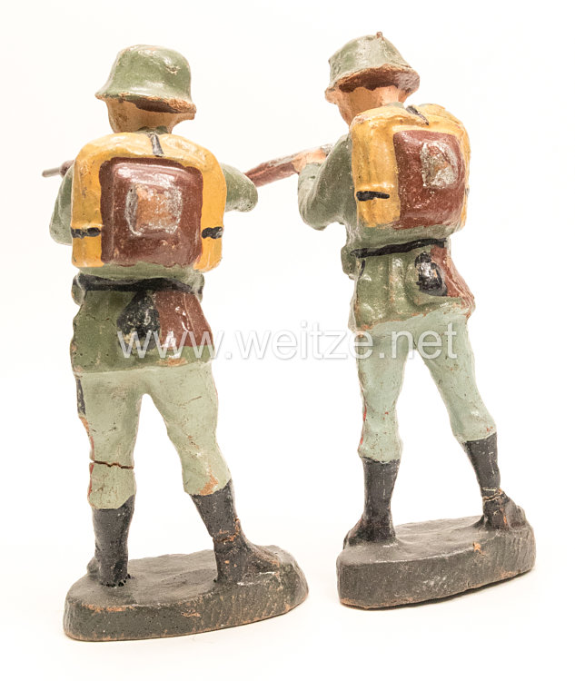 Elastolin - Heer 2 Soldaten stehend schießend Bild 2
