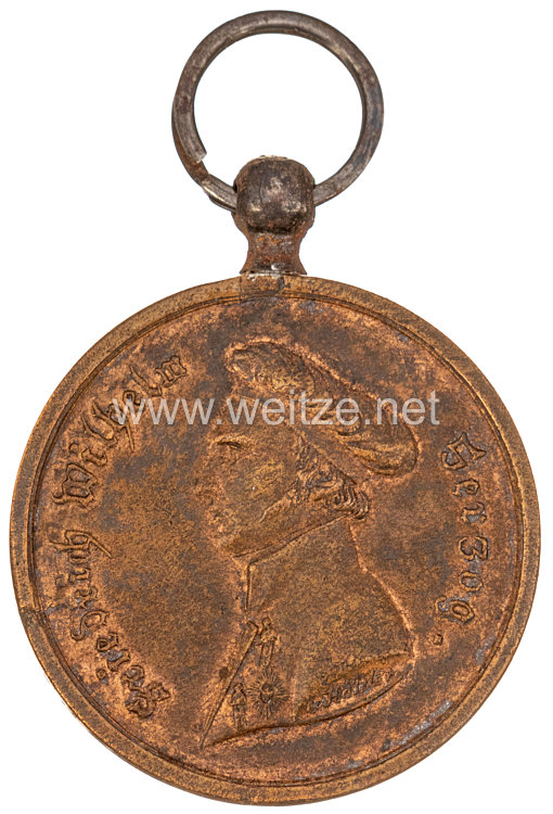 Braunschweig Waterloo Medaille aus dem Besitz von Sergeant Carl Jungk, 2. Jäger Bataillon Bild 2