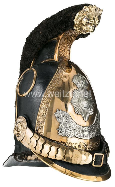 Königreich Hannover Helm für einen Fähnrich im 1. Regiment Königs Dragoner Bild 2