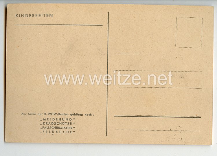 III. Reich - farbige Propaganda-Postkarte - Wehrkreis XVII - Wien, Nieder-und Oberdonau " Tag der Wehrmacht für das KWHW " Bild 2