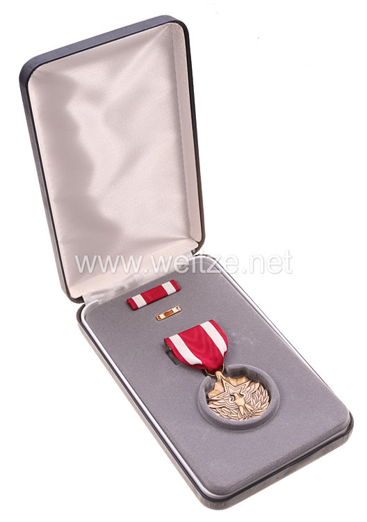 USA - Meritorious Service Medal in Case with Lapel Pin and Ribbon Bar   Bild 2