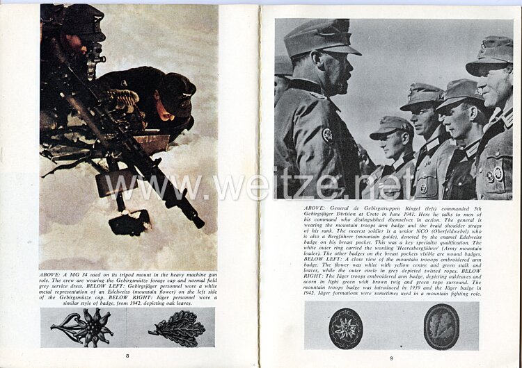 Gebirgsjäger - German mountain Troops (Wehrmacht Illustrated, No. 5) Bild 2
