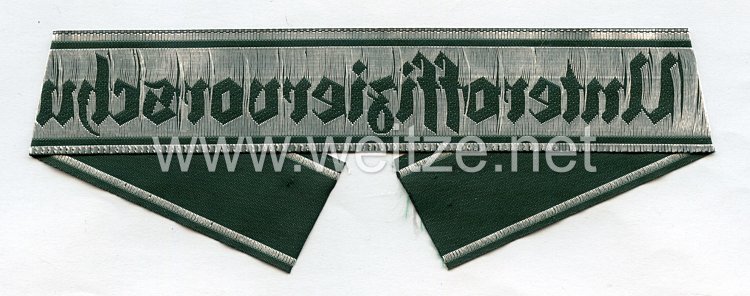Wehrmacht Heer Ärmelband "Unteroffiziervorschule" Bild 2