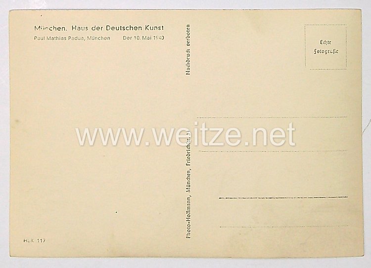 III. Reich - Propaganda-Postkarte - " Sturmboot im Angriff " Bild 2