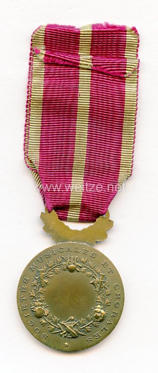 Frankreich "Médaille des Sociétés Musicales et Chorales" Bild 2