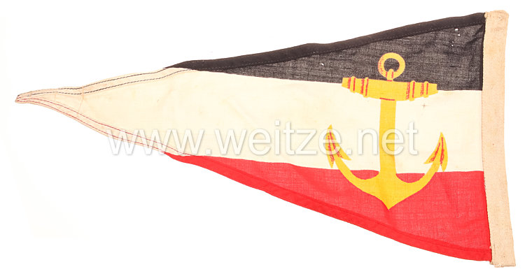 Kriegsmarine Kfz-Stander und Kommandoflagge für Marineoffiziere im Admiralsrang als Landtruppen-Befehlshaber Bild 2
