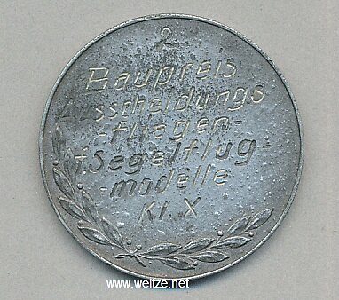 DLV/NSFK Silberne Medaille "Meinshausen-Fliegen der Berliner Schuljugend Berlin 1938" Bild 2
