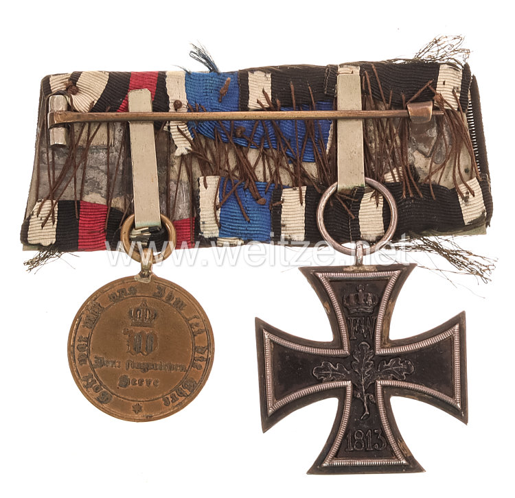 Ordenschnalle eines Preußischen Veteranen des Frankreichfeldzugs 1870/71 Bild 2
