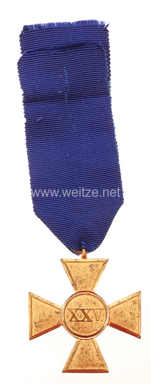 Preußen Dienstauszeichnung für Offiziere Kreuz 1. Klasse für XXV Jahre Bild 2