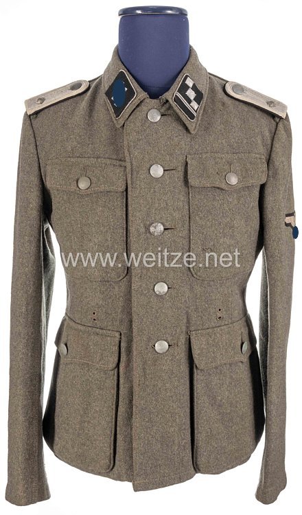 Waffen-SS Feldbluse M 43 für einen SS-Obersturmführer Infanterie Bild 2