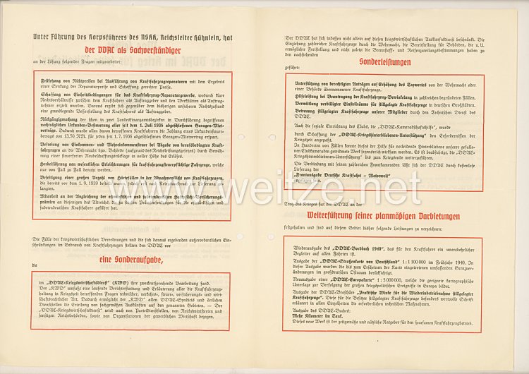 III. Reich - Der Deutsche Automobil-Club ( DDAC ) - Rundschreiben an die Mitglieder die an der DDAC-Reichskriegsopferfahrt am 20.4.1939 teilgenommen haben Bild 2