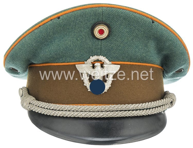 Polizei III. Reich Schirmmütze für Offiziere der Gendarmerie Bild 2