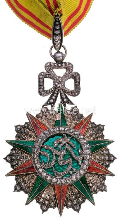 Königreich Tunesien Fürstentum Tunis Orden des Ruhmes - Nishan Iftikhar Kommandeurskreuz Bild 2