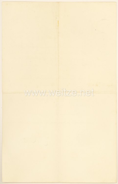 Preussen - Urkunde zum Roten Adlerorden 2. Klasse mit Schwertern  Bild 2