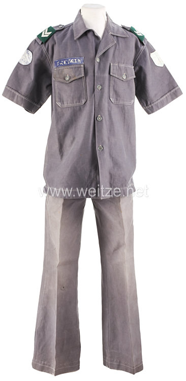 Republic of Vietnam 1955 - 1975: National Police "Cảnh Sát Quốc Gia" service shirt and trousers for a policeman of the justice department in the 406th district in "Vinh Binh", IV Coprs Mekong Delta Bild 2