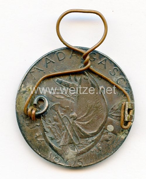 Frankreich "Médaille commémorative de Madagascar, 1895" Bild 2