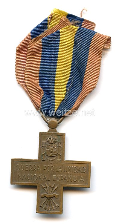 Italien Kreuz für Kriegsfreiwillige im Spanischen Bürgerkrieg "17.VII. 1936 - Guerra po la Unidad Nacional Espanola". Bild 2