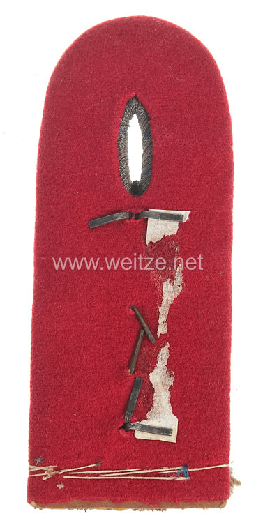 Preußen 1. Weltkrieg Einzel Schulterstück feldgrau für einen Militär-Baubeamten im Range des Regierungsbaumeisters Bild 2