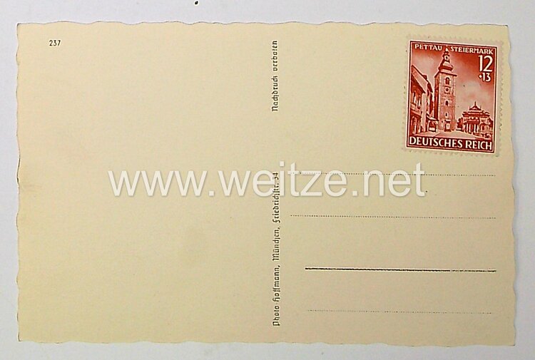 III. Reich - Propaganda-Postkarte - " Adolf Hitler - Der Führer am Hintersee bei Berchtesgaden " Bild 2