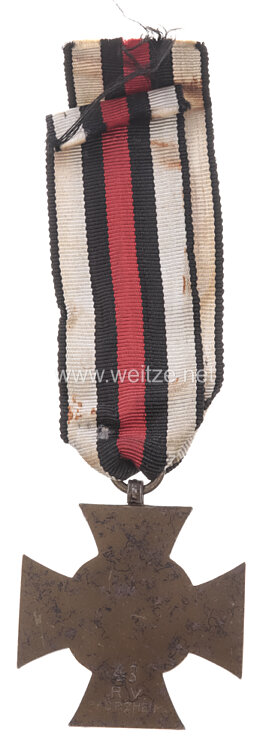 Ehrenkreuz für Kriegsteilnehmer 1914-18 - "43 R.V. Pforzheim" Bild 2