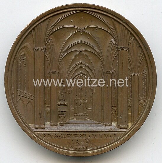 Nicht tragbare Medaille "St. Petri Kirche in Hamburg" Bild 2