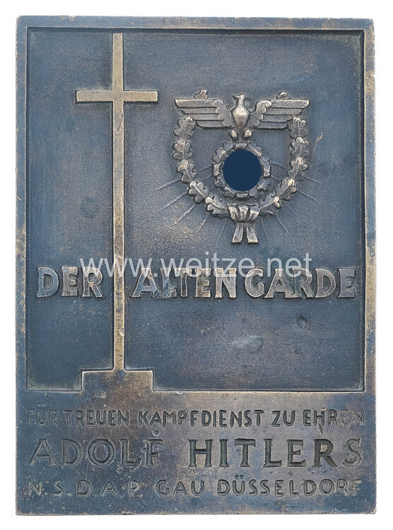 NSDAP Ehrenplakette der Alten Garde Gau Düsseldorf 1933 Bild 2