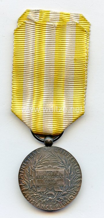 Frankreich "Médaille de l'Assistance Publique, 1906" Bild 2