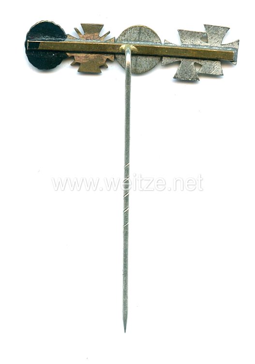 Miniaturspange eines Frontkämpfers im ersten Weltkrieg - 5 Auszeichnungen: Bild 2