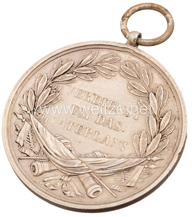 Sachsen Königreich Silberne Medaille des Militär St.-Heinrich Ordens Bild 2