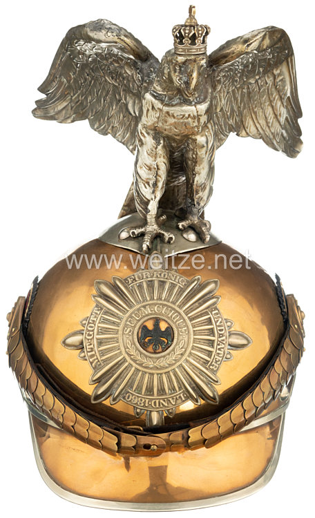 Preußen Helm Modell 1889/97 für Mannschaften im Regiment Garde du Corps, bzw. Garde-Kürassier-Regiment Bild 2