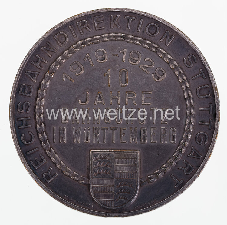 Deutscher Reichsbahnschutz - silberne Gedenkmünze Bild 2