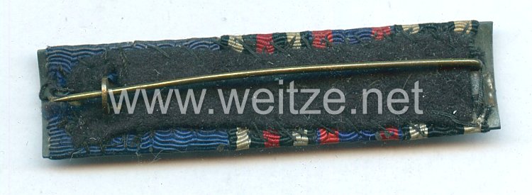Bandspange für einen oldenburgischen Veteranen des 1. Weltkriegs und späteren Polizisten  Bild 2