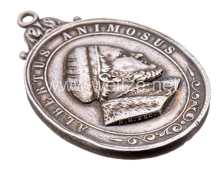 Königreich Sachsen Albrechts-Orden 1. Modell Silberne Medaille, 1850-1876 Bild 2
