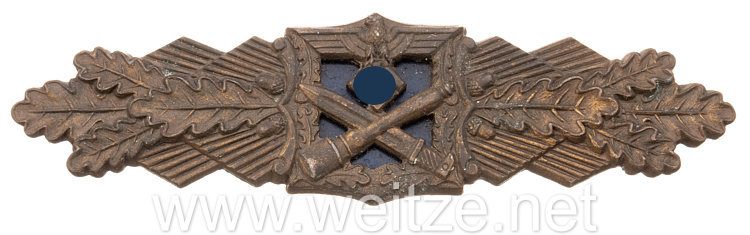 Nahkampfspange in Bronze mit Dolumenten Bild 2