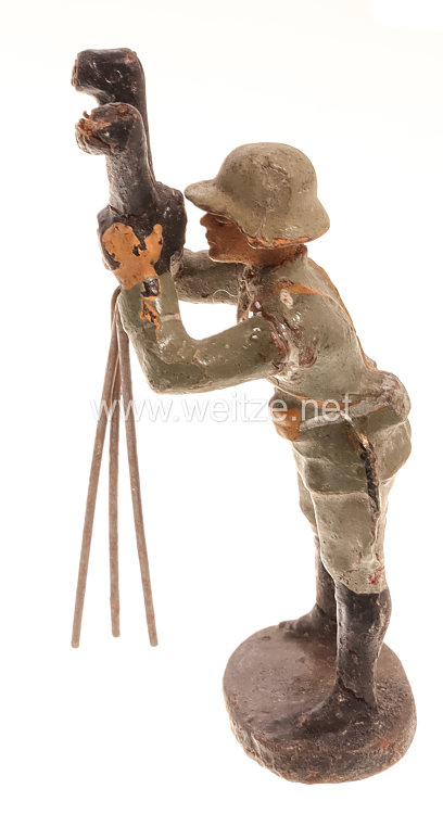 Elastolin - Heer Soldat am dreibeinigen Scherenfernrohr Bild 2