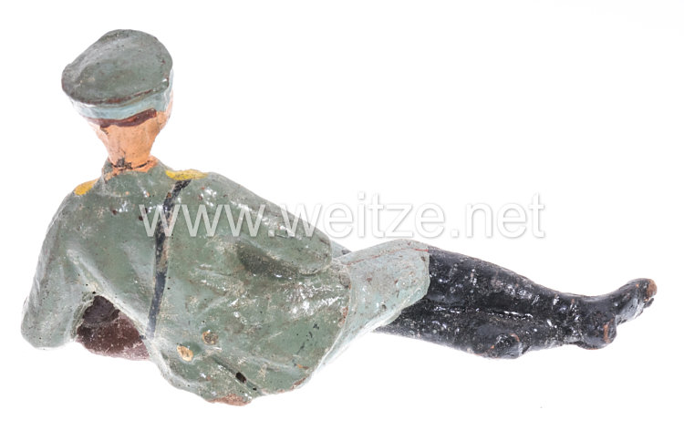 Elastolin - Heer Lagerleben - Soldat mit Schirmmütze liegend Bild 2