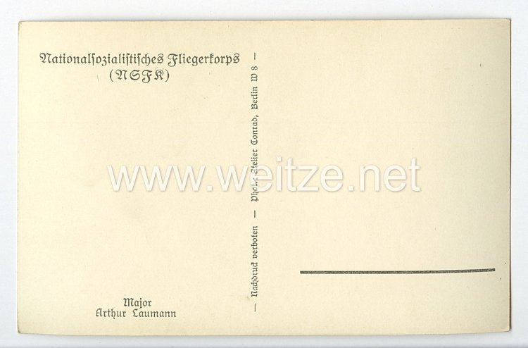 Fliegerei 1. Weltkrieg - Deutsche Fliegerhelden und Pour le Merite Träger - " Major Arthur Laumann " Bild 2