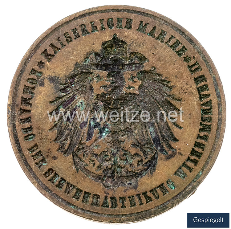 Kaiserliche Marine Siegel/Petschaft "Kommando der Seewehrabteilung Wilhelmshaven II" Bild 2