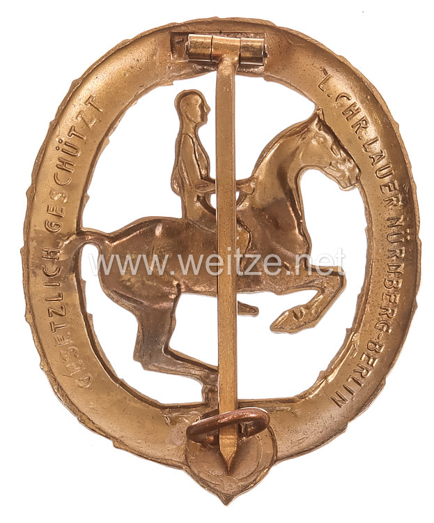 Deutsches Reiterabzeichen 3. Stufe in Bronze Bild 2