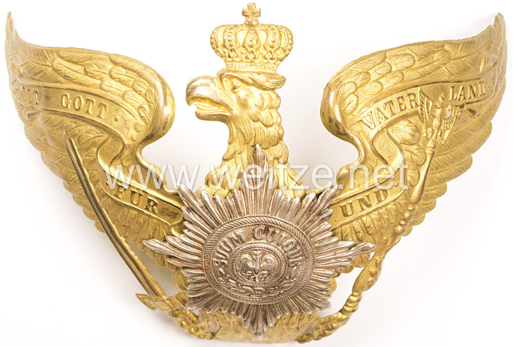 Preußen Helmadler für Einjährig-Freiwillige der Garde-Infanterie Regimenter Bild 2